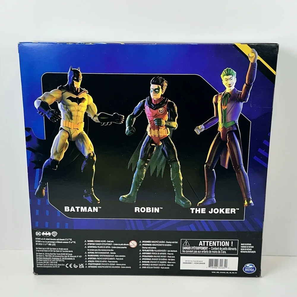 DC Batman Robin vs Joker 12 Inch Action Figure 3 Pack Spin Master 2021 New